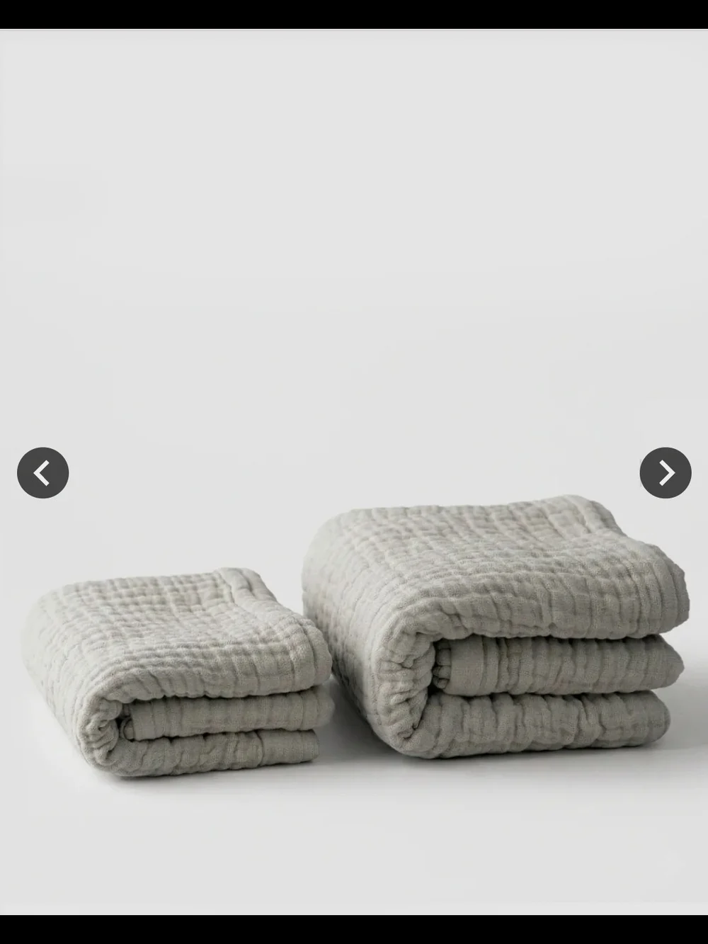 The Winter Muslin Cotton Blanket in Light Grey
